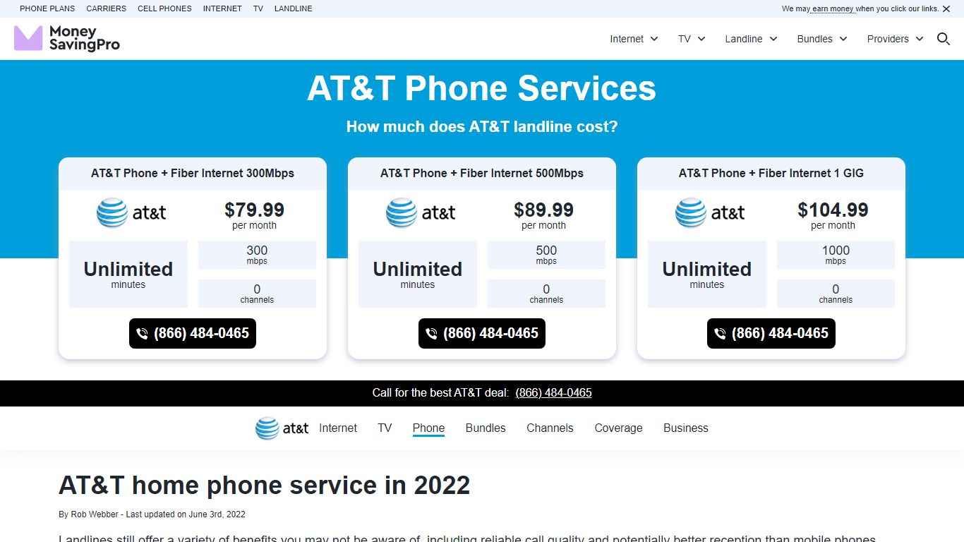 AT&T Home Phone Services: AT&T Landline - MoneySavingPro